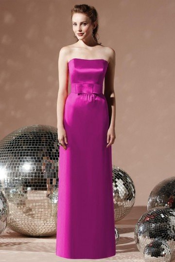 Robe de soirée bustier empire longue sol