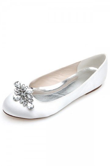 Ballerine rouge pour cocktail de mariage strass