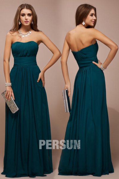 robe longue au sol en mousseline